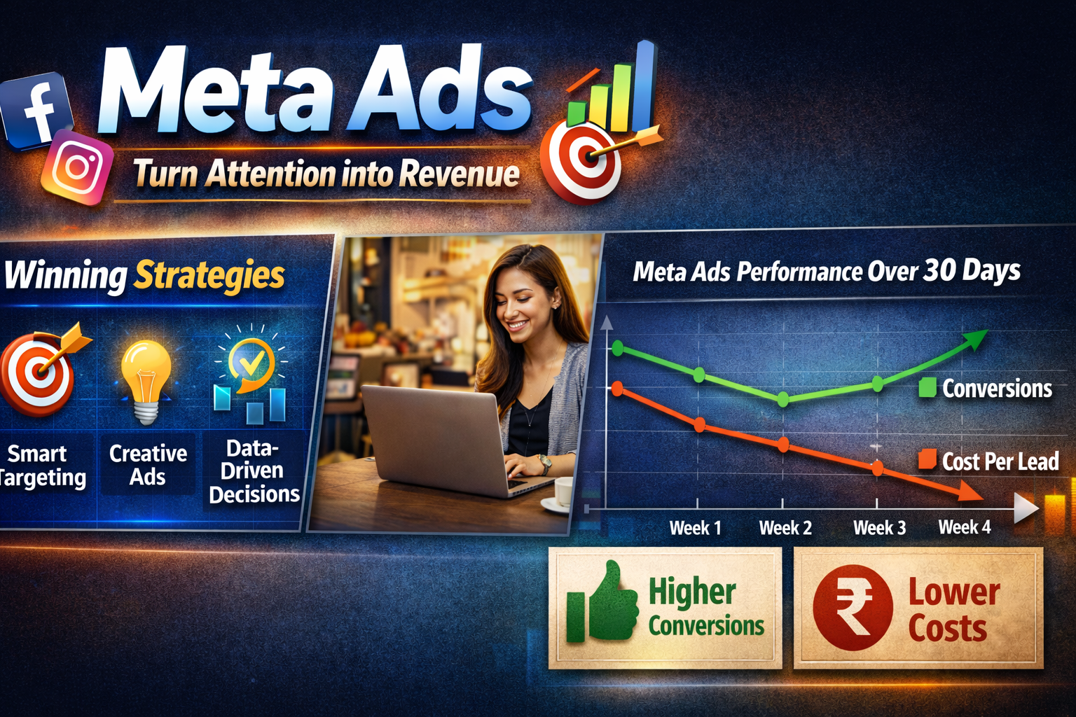 Meta Ads strategy for higher conversions and lower ad costs